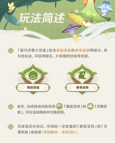 《原神》智巧灵蕈大竞逐：解锁3.2版神秘玩法攻略！
