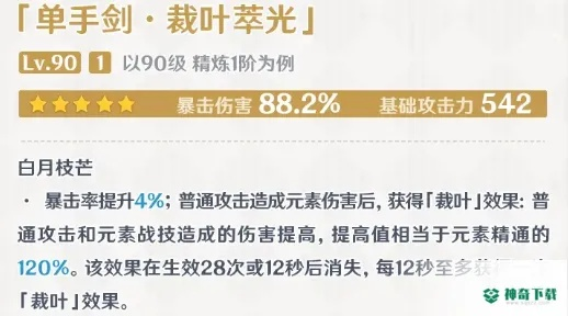 《原神》叶萃光属性解析:揭秘五星神瞳的神秘力量 《原神》叶萃光属性解析:揭秘五星神瞳的神秘力量