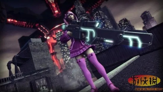 《黑道圣徒4》惊悚瞬间:黑丝女遭遇外星强袭! 《黑道圣徒4》惊悚瞬间:黑丝女遭遇外星强袭!