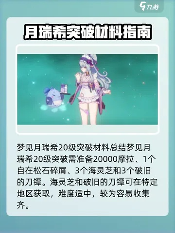 《原神》瑞希养成攻略:快速获取梦见月瑞希所需材料 《原神》瑞希养成攻略:快速获取梦见月瑞希所需材料