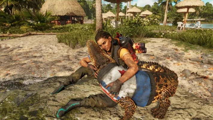 《孤岛惊魂6》:鳄鱼助力,宠物俘获玩家心 《孤岛惊魂6》:鳄鱼助力,宠物俘获玩家心