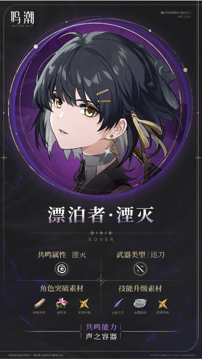 《鸣潮》湮灭属性漂泊者攻略:暗主养成秘籍 《鸣潮》湮灭属性漂泊者攻略:暗主养成秘籍