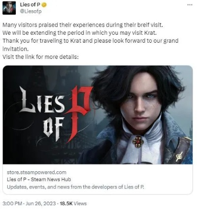 匹诺曹的谎言DLC新预告!Xbox独游直播亮相,千万别错过! 匹诺曹的谎言DLC新预告!Xbox独游直播亮相,千万别错过!