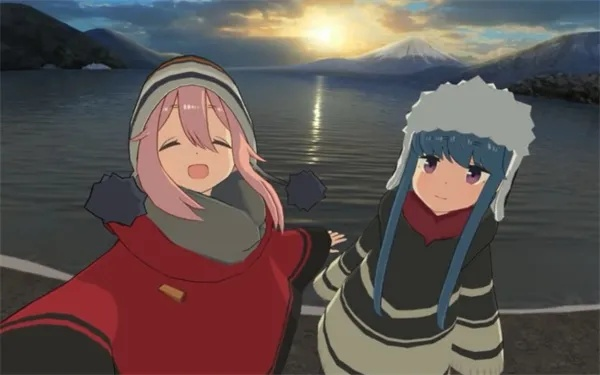 《摇曳露营△～本栖湖篇～》魅力揭秘：沉浸式露营体验新风尚