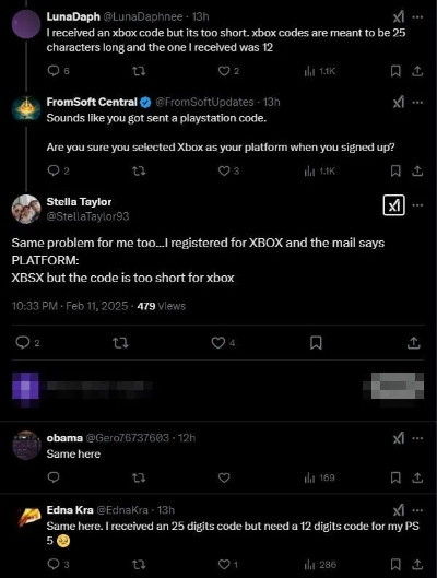 艾尔登法环,黑夜君临测试码咋回事?PS5与XBSX玩家收码闹乌龙! 艾尔登法环,黑夜君临测试码咋回事?PS5与XBSX玩家收码闹乌龙!