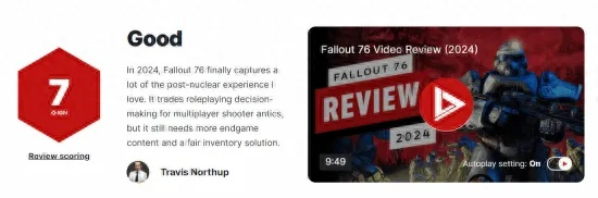 《辐射76》IGN评测5分:深度剖析全新游戏价值体验 《辐射76》IGN评测5分:深度剖析全新游戏价值体验