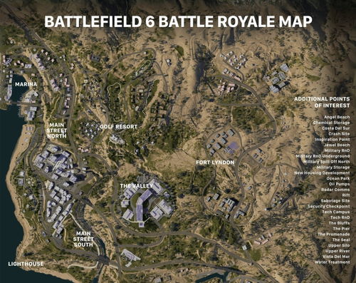 《战地6》大逃杀加州地图首曝!揭秘真实战场! 《战地6》大逃杀加州地图首曝!揭秘真实战场!