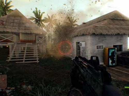 《孤岛危机3》荒废建筑激战截图曝光!惊险打野战! 《孤岛危机3》荒废建筑激战截图曝光!惊险打野战!