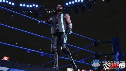 《WWE 2K19》A·J·斯泰尔斯赛场独霸，首张截图惊艳曝光