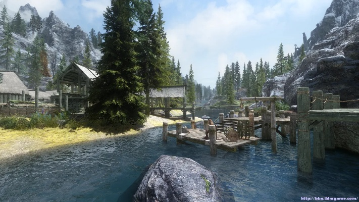 上古卷轴5,用虚幻5.4重现的最美河木镇啥样? 上古卷轴5,用虚幻5.4重现的最美河木镇啥样?