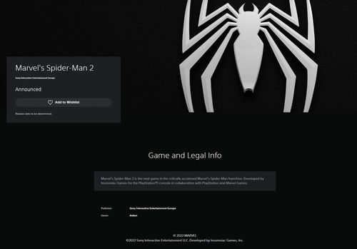 《Spider-Man 2》PSN商城上线:抢鲜加入愿望单! 《Spider-Man 2》PSN商城上线:抢鲜加入愿望单!