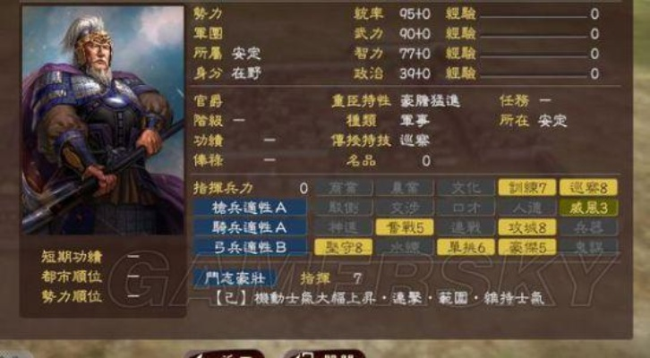 《三国志13》独家揭秘：古代名将数据攻略分享！