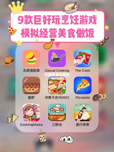 烹饪游戏热门排行揭晓：趣味美食制作大赏