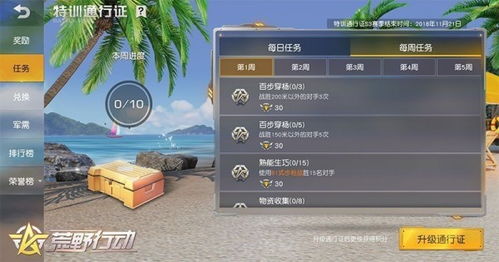 荒野行动肝通行证攻略：深度解析高效升级秘诀