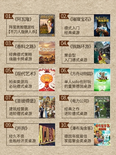 十大经典桌游盘点：揭秘最佳互动娱乐体验