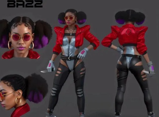 AI重塑《星鸣特攻》女神级黑人女角，惊艳变身！